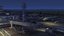 3D airport airfield night