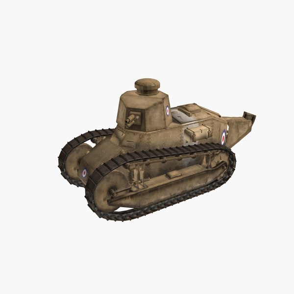 ルノーft 17フランス軽戦車dモデル Turbosquid