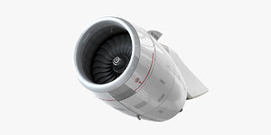 3D airbus a380 engine model
