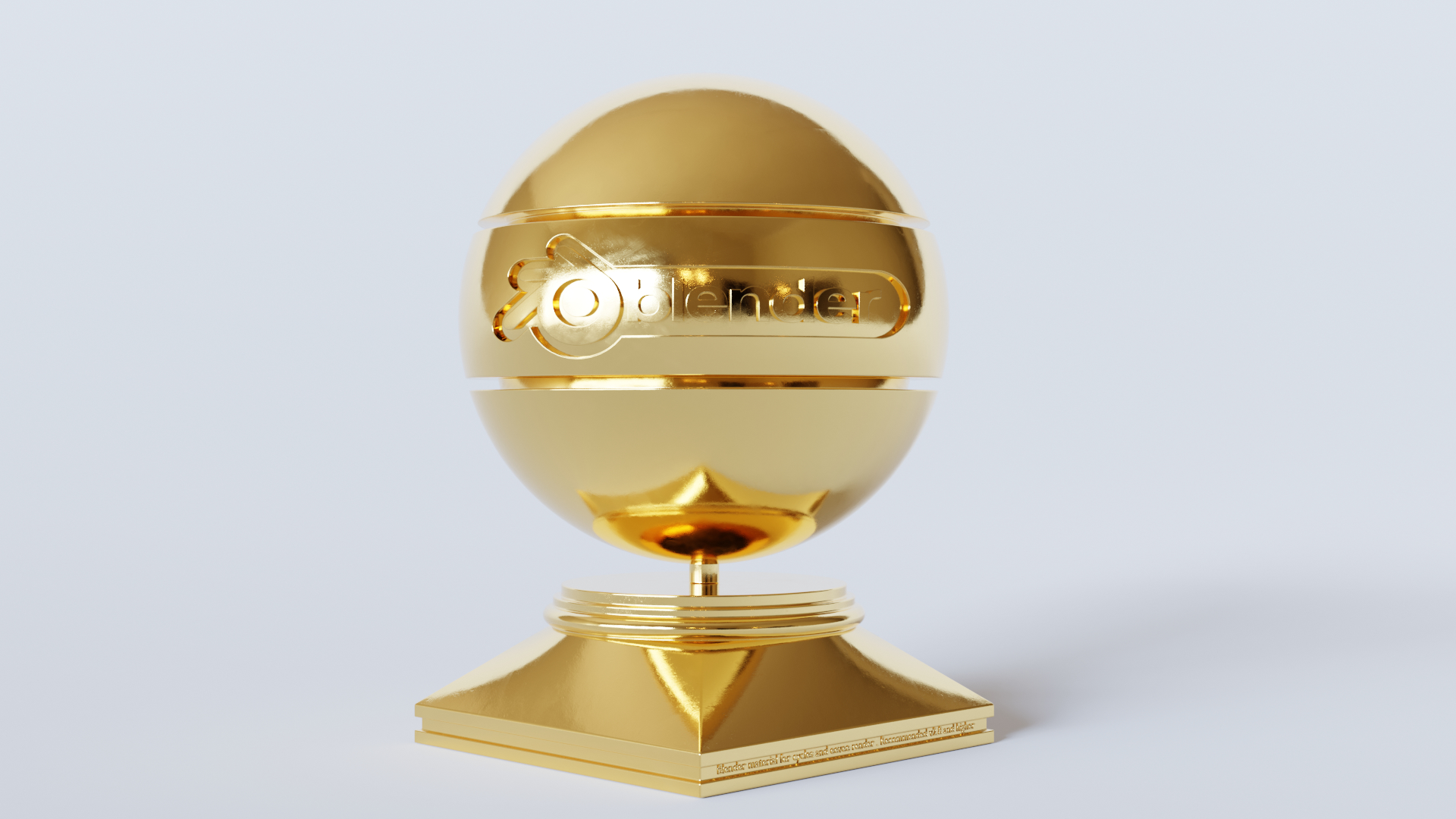 Materials Gold material blender