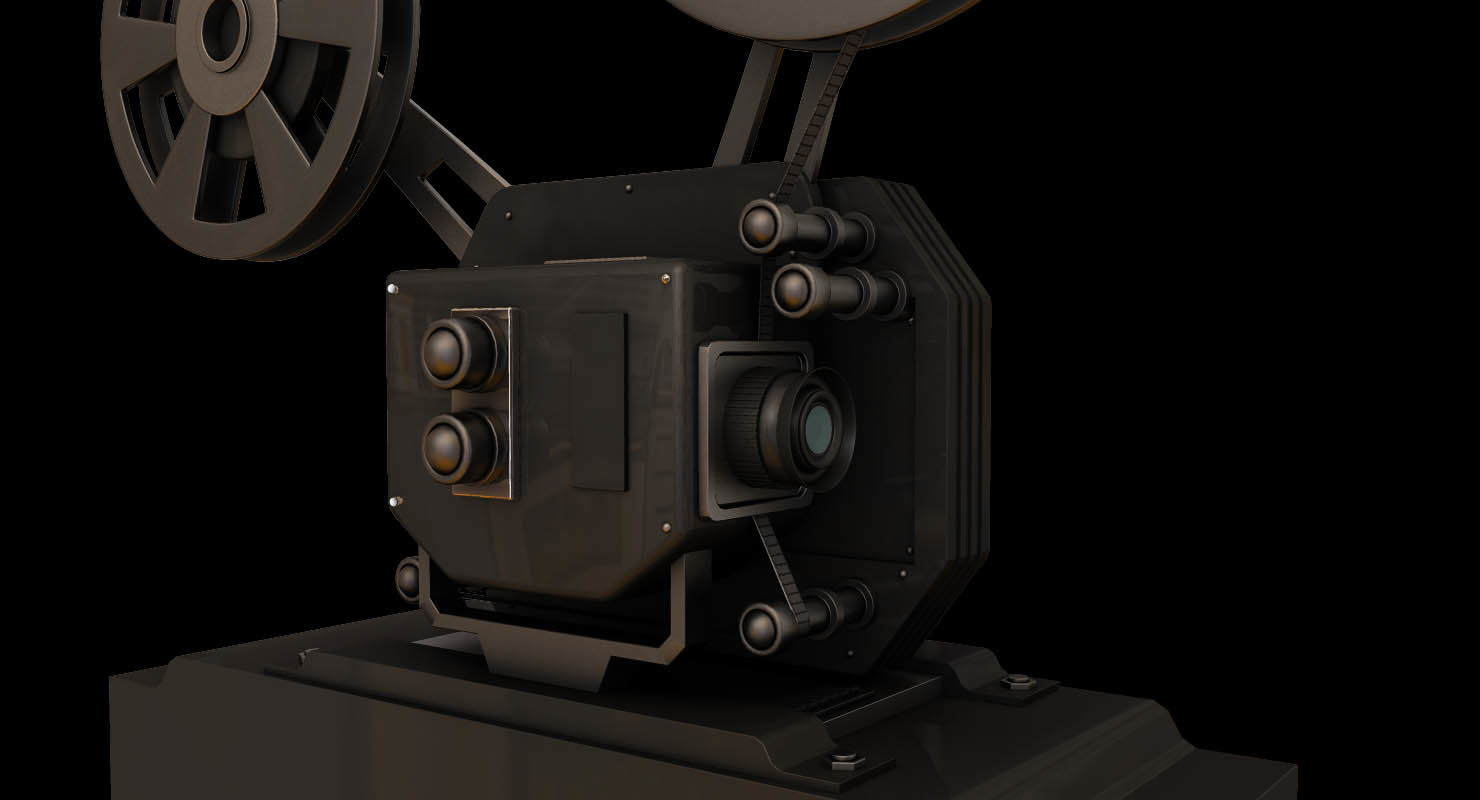 电影放映机3d模型
