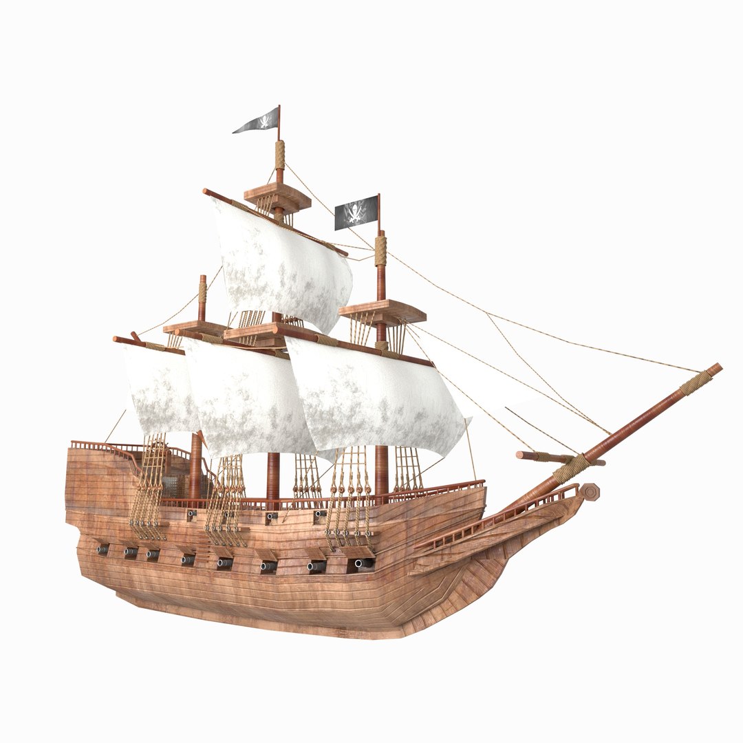 Ancient pirates ship model - TurboSquid 1460472