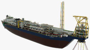 offshore support vessel mondo 3D model