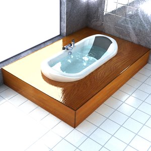 3D bath bathtub