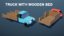 3D model biplane truck harvester car