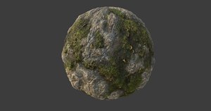 Mossy Rock PBR Texture