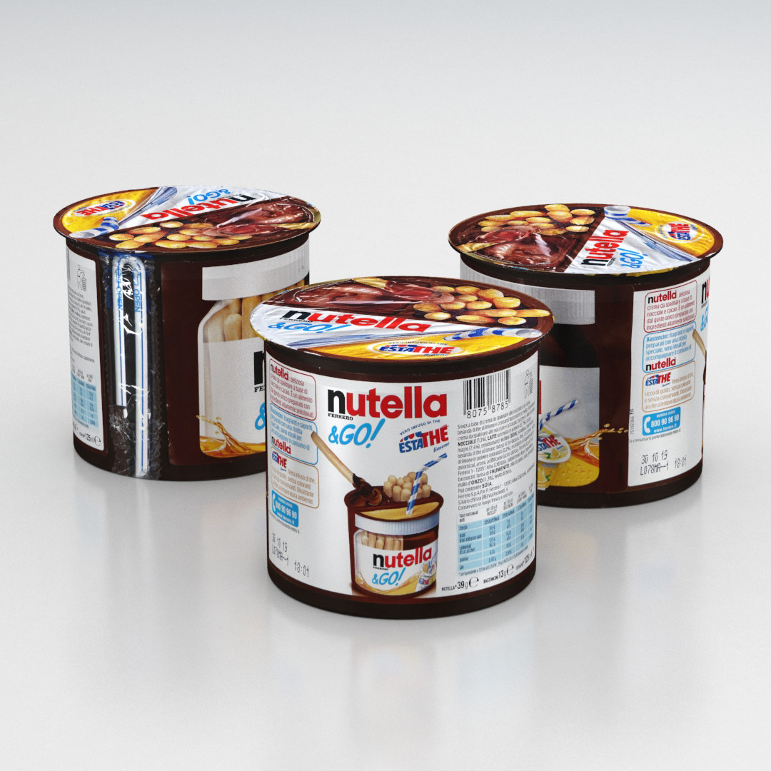 modelo 3d Nutella & GO! Breadsticks & Estathe Drink Pack 2019 TurboSquid 1464918