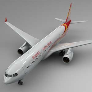 3D model airbus a330-300 hainan airlines