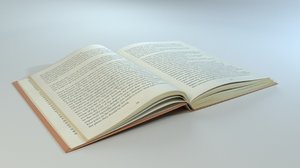 3D book hardcover model