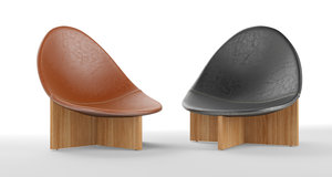 nido modern lounge chair 3D