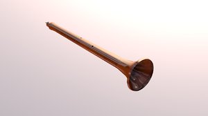 shawm woodwind musical instrument model