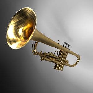 trumpet instrument 3D model