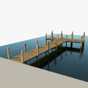 pier dock 3D model