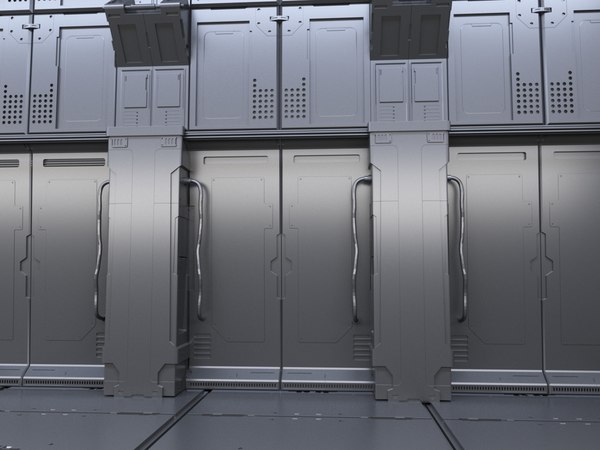 宇宙飞船的门3d模型