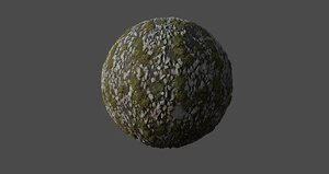 Mossy River Stones Ground PBR Texture