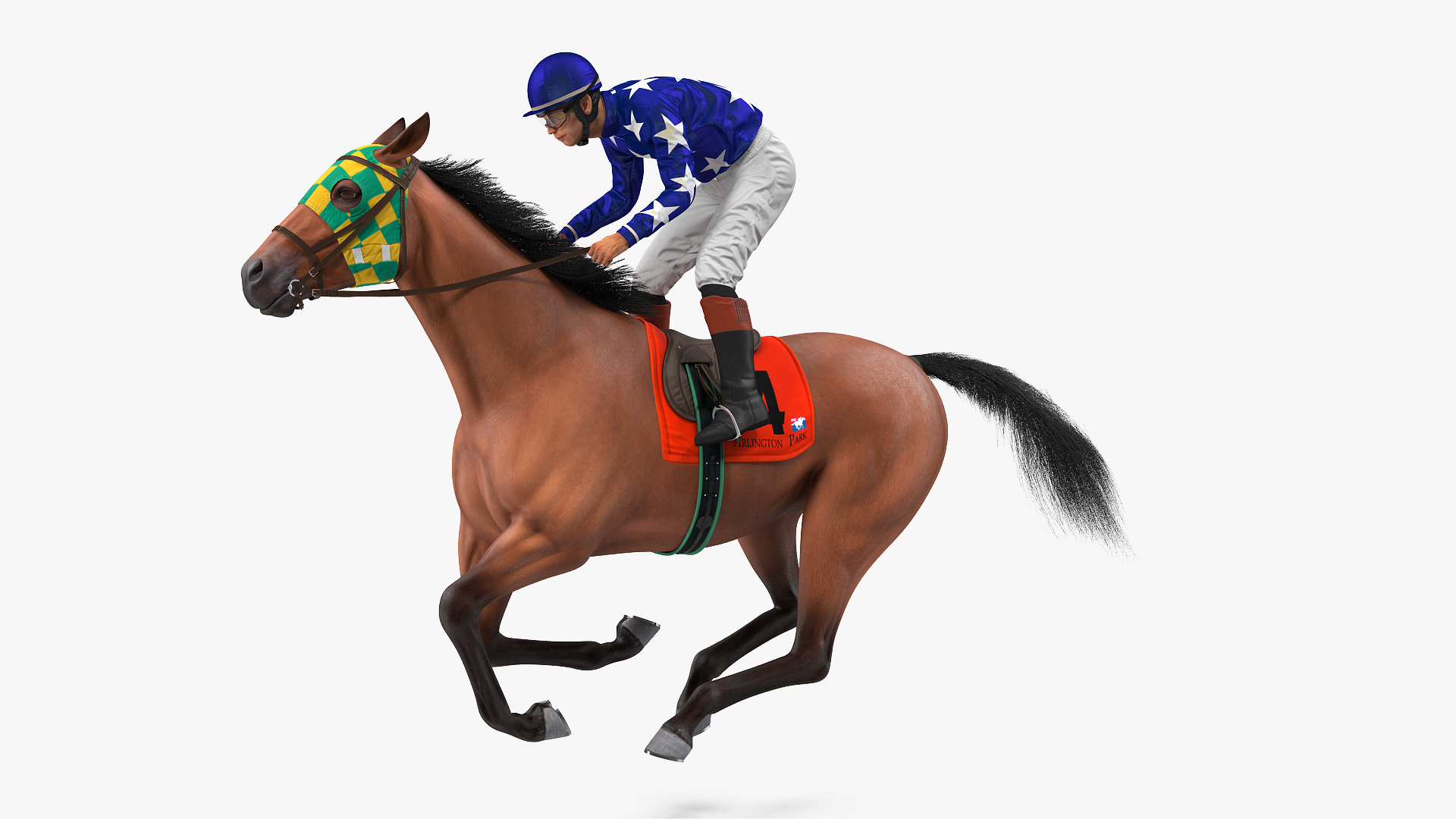 驰jo毛皮骏马湾赛马3d模型