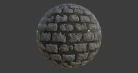 Wet Cobblestones PBR Texture