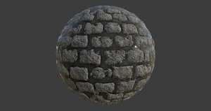 Wet Cobblestones PBR Texture
