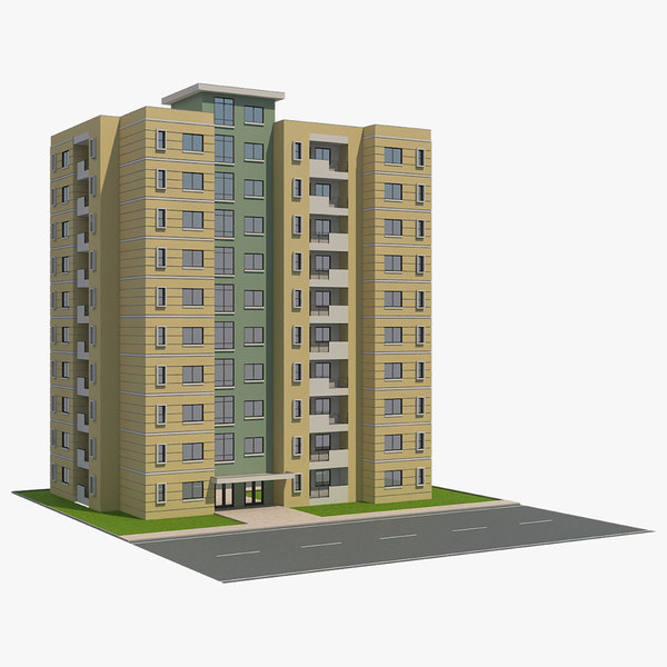 residential building 8 3D model