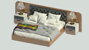 king bed 3D model