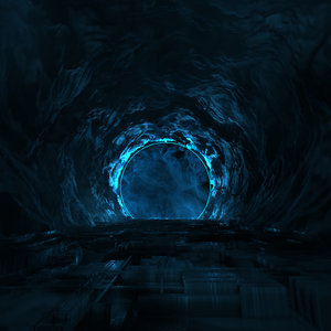 3D concepts strange dark tunnel model
