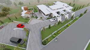 3D villa modern model