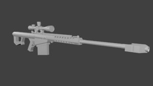 50 caliber sniper rifel 3D