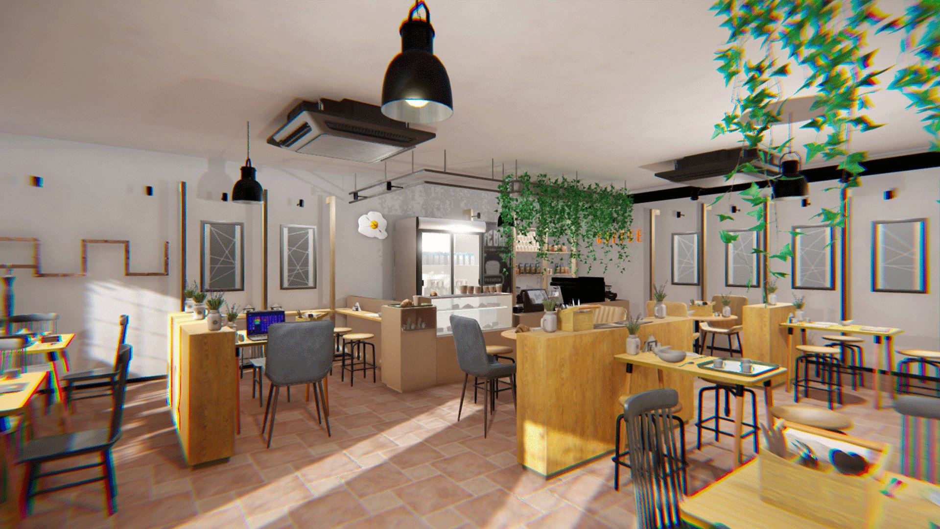 Vr coffee shop 3D model TurboSquid 1416247