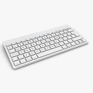 3d model wireless keyboard genius keys