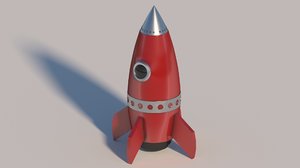 rocket modelled 3D model