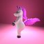 3D unicorn characters model
