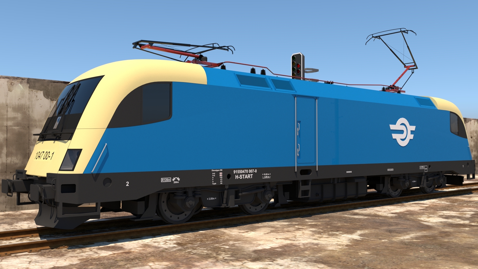 电力机车3d模型