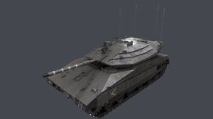 israeli tank merkava mk 3D model