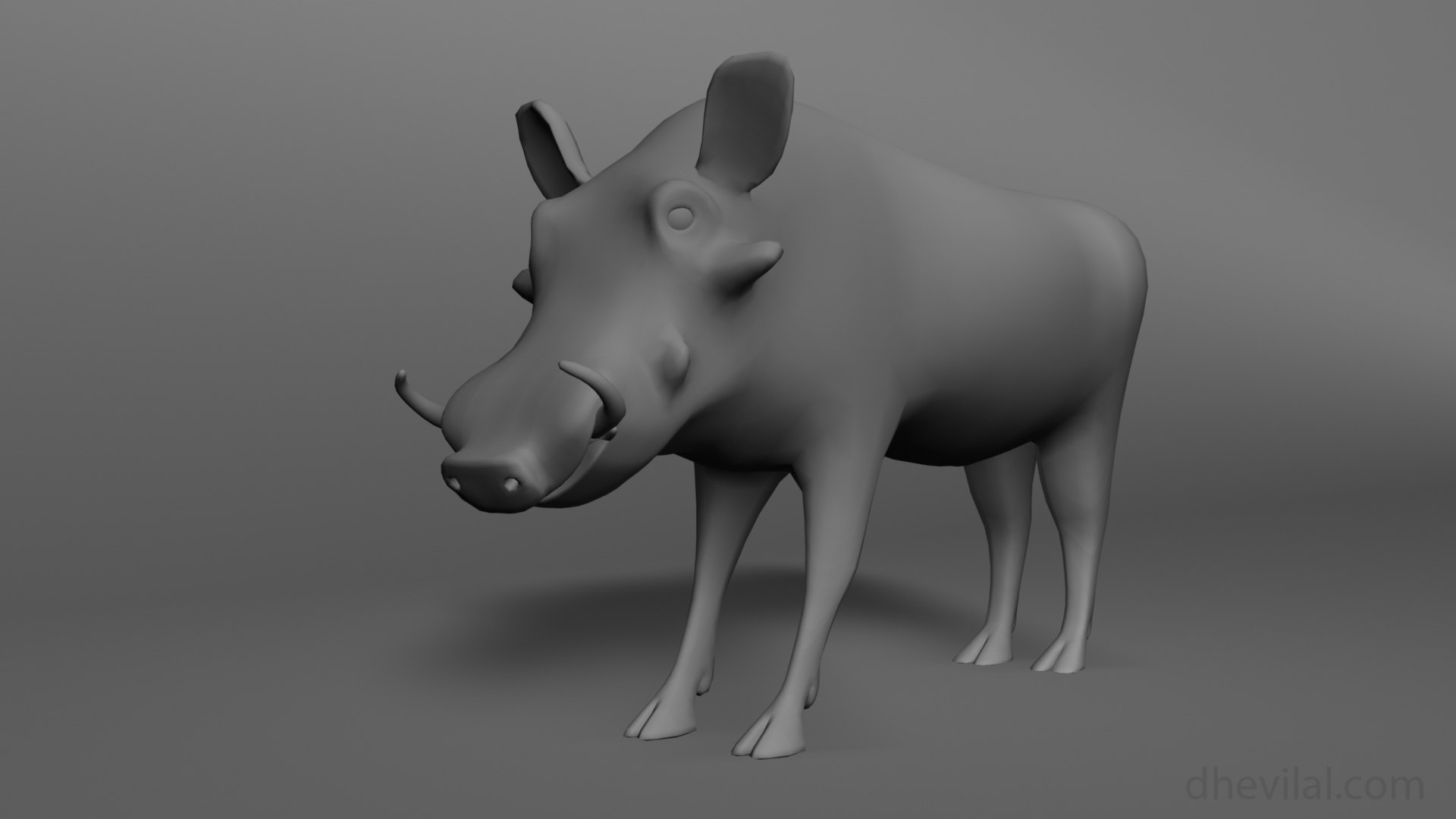 Warthog animal 3D model - TurboSquid 1466629