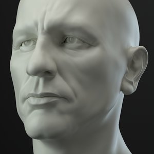 male head 3D