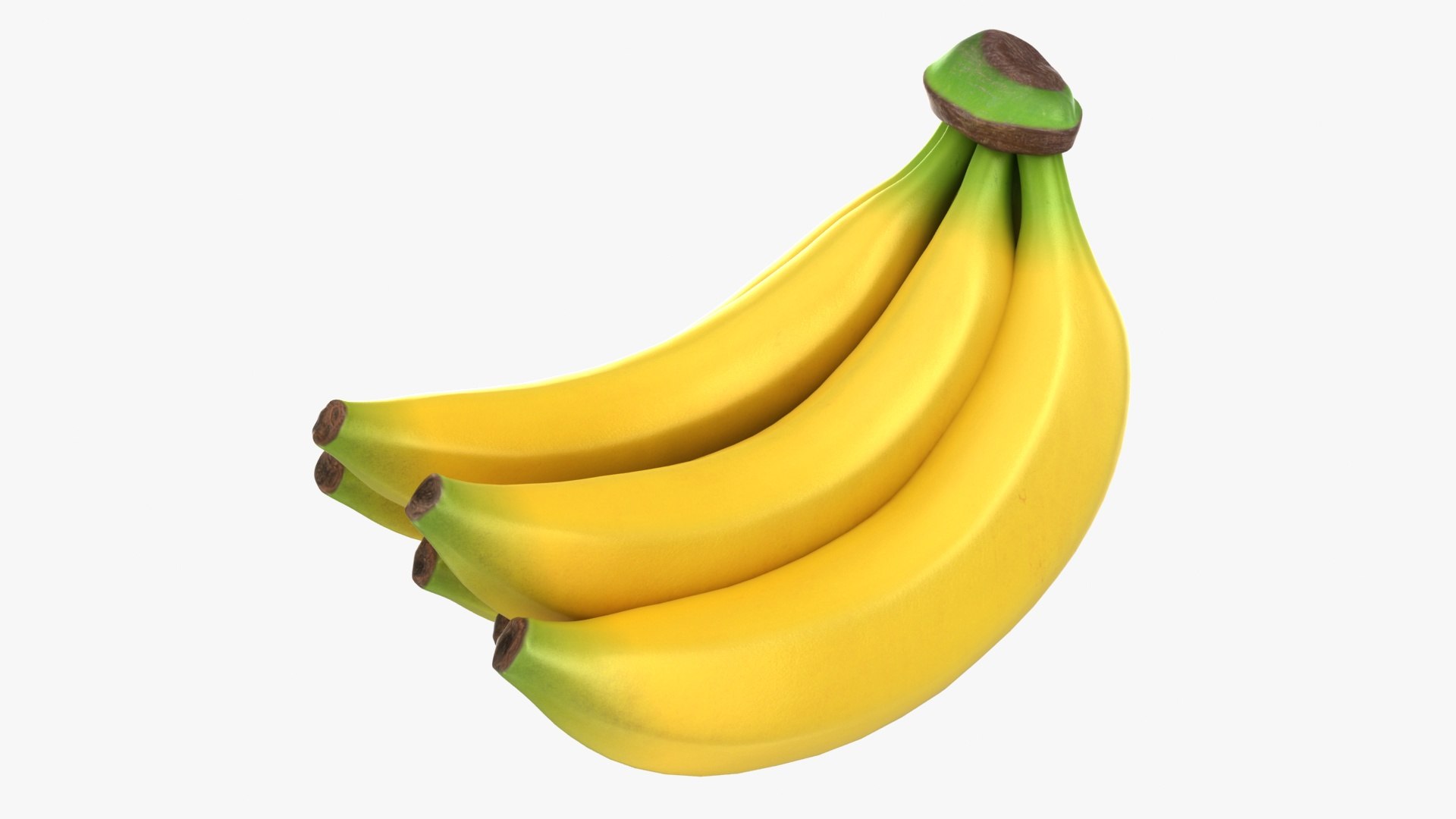 Realistic banana bunch model TurboSquid 1466267