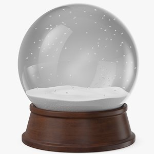 3D snow globe