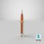 sls block 1 rocket 3D model