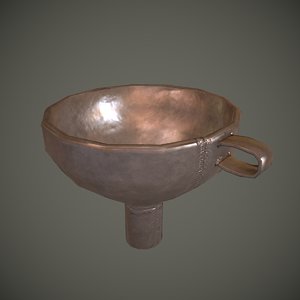 metal funnel 3D model