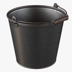 3D pbr bucket model