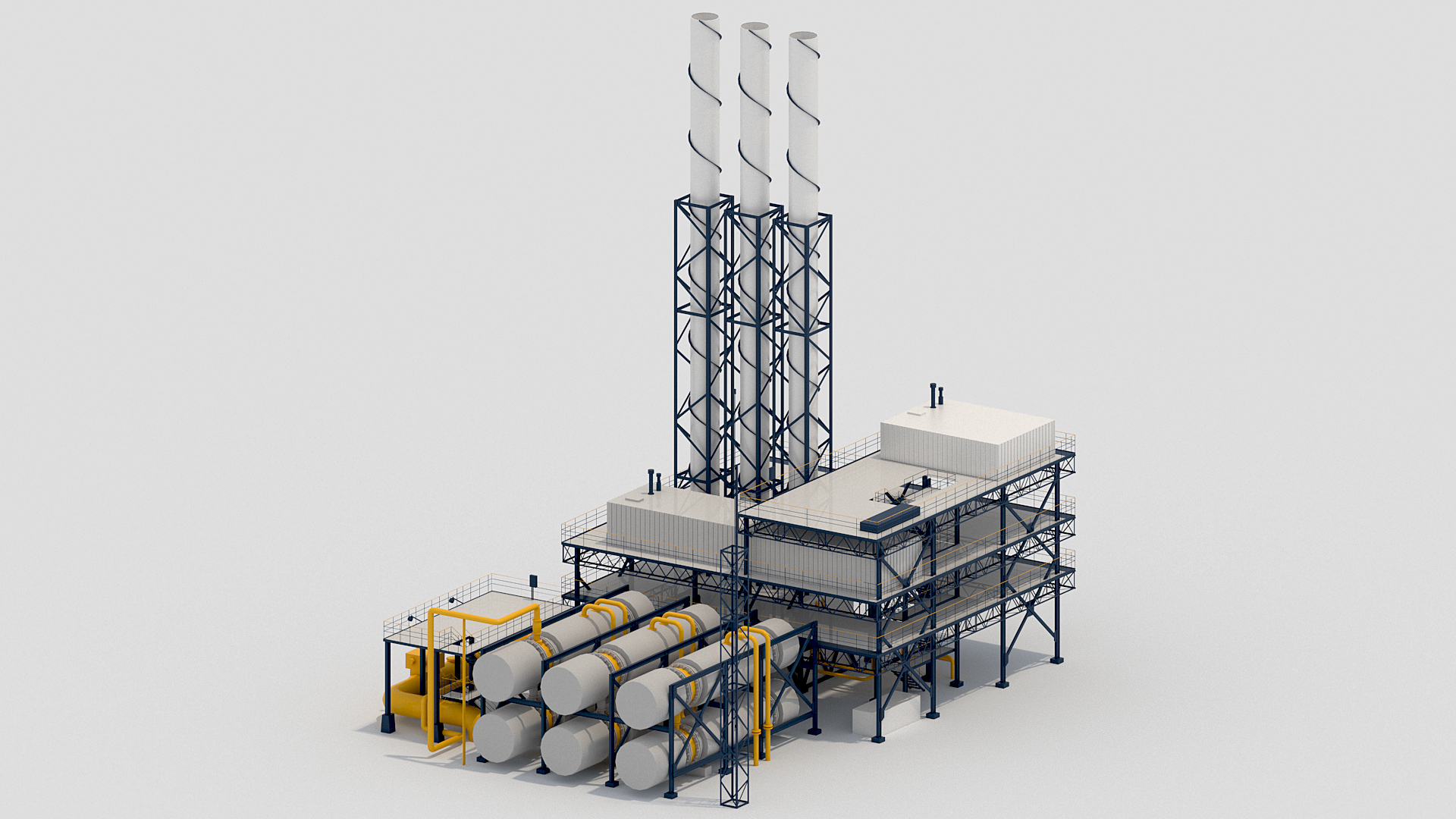 工厂kitbash3d模型
