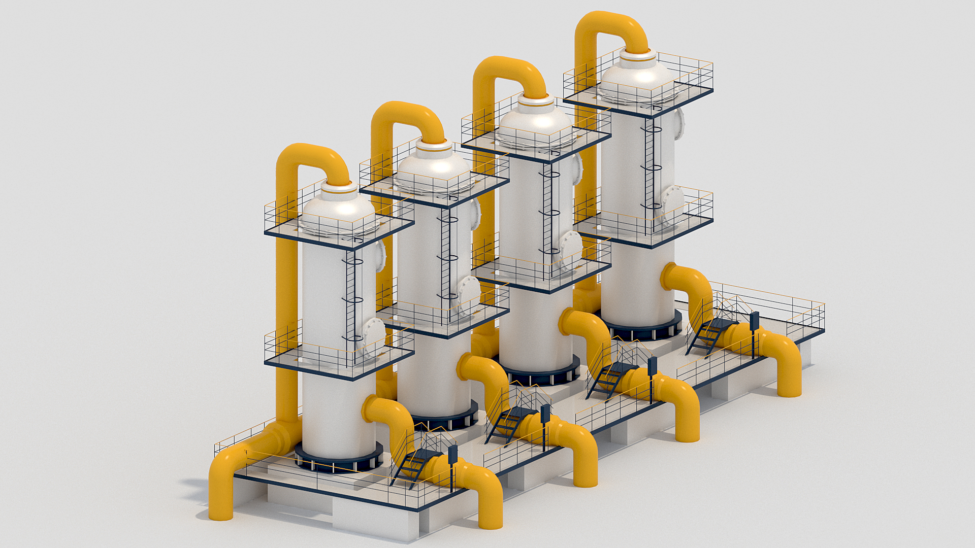 工厂kitbash3d模型