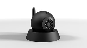 3D model wireless webcam camera security