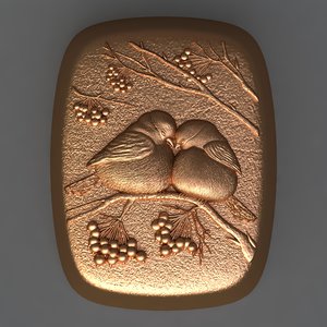 3D model bird soap chocolate