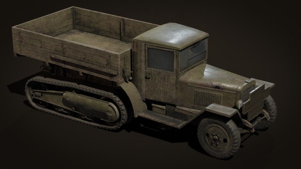 Kit Modello In Resina Stampa 3D Scala 1/32 – Camion Semicingolato Sovietico ZIS-42 Con Artiglieria ZIS-2