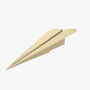 3D model paper airplane