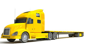 truck flatbed 3D model