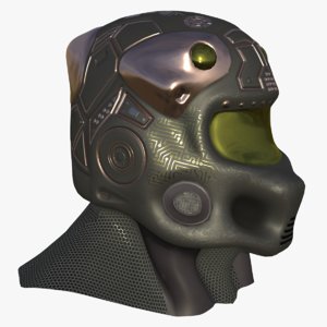 3D model sci-fi helmet