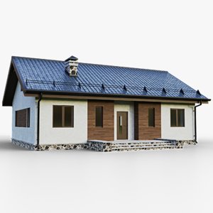 3D gameready house 1 type