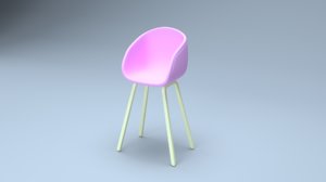 3D chair interior modern